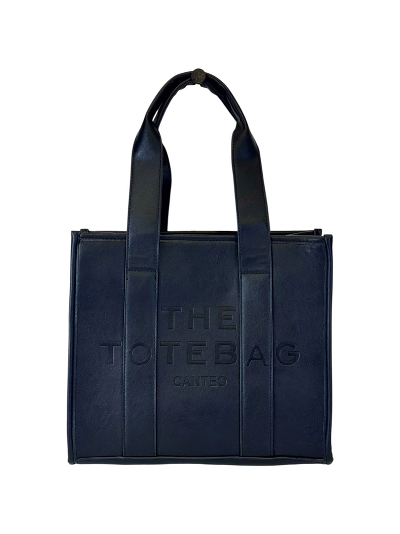 Cartera tote bag cuero pu